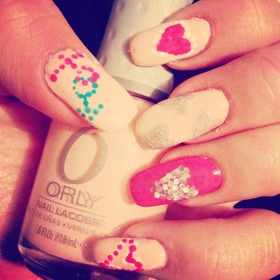 Valentine's LOOK Nails " I LOVE YOU"