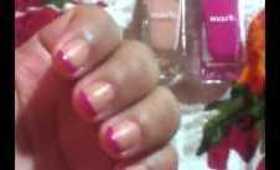 NOTD & Product Preview: Pink French using mark. Polishes