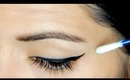 Delinear los Ojos - How to winged eyeliner por Lau