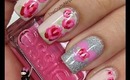 Pretty Rose Nails by The Crafty Ninja