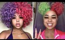 Bold Colorful Curls | Hair Paint Wax Compilation