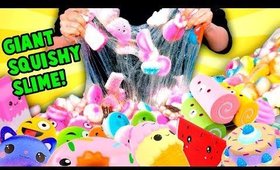 TURNING ALL MY SQUISHIES INTO SLIME! Adding Too Much Squishies Ingredients To Slime