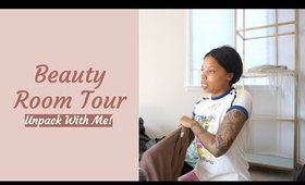 Empty Beauty Room Tour: Unpack with me pt. 1