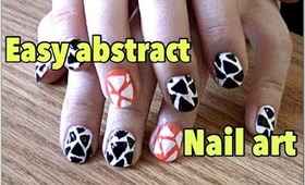 EASY Abstract Triangle Nail Art