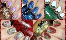 5 Easy Holiday Manicure Ideas!!