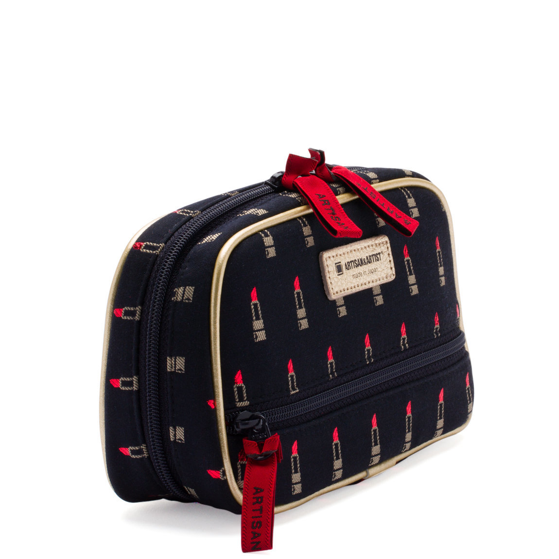 ARTISAN&ARTIST Valiant Rouge Black Secondary Pouch with Tissue 
