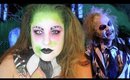 Halloween beetlejuice makeup tutorial -  Maquillaje bilingue
