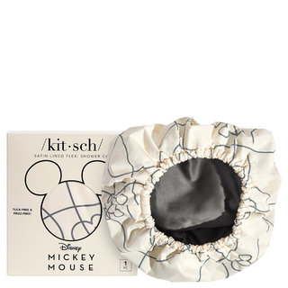 Kitsch Kitsch & Mickey and Minnie Satin Lined Flexi Shower Cap