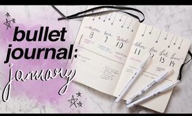 PLAN WITH ME! 📝 My JANUARY 2018 BULLET JOURNAL Setup | Jamie Paige