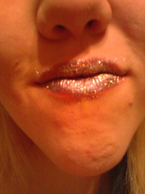 glitter lips 