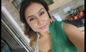 GRWM : Indian wedding guest makeup covering acne rosacea