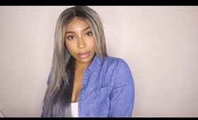 $40 Super Affordable Silver Wig! SIS DO YOU SEE THIS COLOR!? | Ebonyline.com