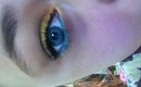 Gold and Blue eye look!
