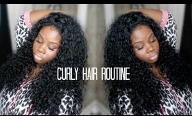 ♡ Curly Hair Routine "Start to Finsh"