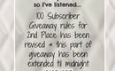 ♥100 Subscriber/ Bday Giveaway Revision-Part 2 to Giveaway- Open ♥