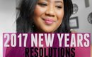 2017 NEW YEARS RESOLUTIONS
