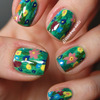 Floral painting-inspired nails