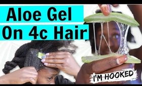Aloe Vera Gel On 4c Natural Hair + Face | This DIY Mask Got Me Hooked