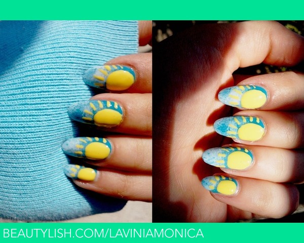 Sun nails | Monica L.'s (laviniamonica) Photo | Beautylish