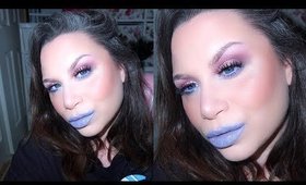 Valentines Week Day 1 | Rose and Lilac Eyes and Lavender Lips Make Up Tutorial