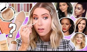 I TRIED A FULL FACE OF CELEBRITY MAKEUP BRANDS… | KKW, FENTY BEAUTY, KYLIE COSMETICS??