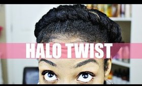 Halo Twist on Natural Hair