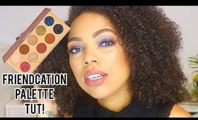 GLAM BLUE SMOKEY EYE TUTORIAL | FRIENDCATION PALETTE