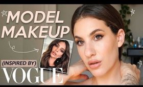 TRYING MODEL MAKEUP: A Vogue Inspired GRWM | Jamie Paige