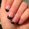 Black&silver gel nails