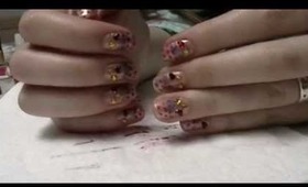 Cute and Fun Nail Tutorial with Jewels