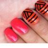 Neon Tribal Nails
