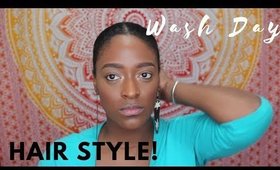 Wash Day Hairstyle - Style & Go💁 l TotalDivaRea