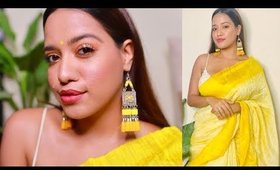 Day Time Look For Durga Puja! I also speak some Bangla in it 💛