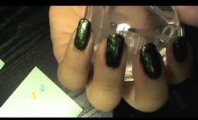 ♛ DIY｡SWAG: Green With Acid Envy Nail Tutorial ♛