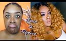 BASIC TO BEYONCE! LACE FRONT WIG OVER MY LOCS!