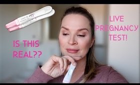 LIVE PREGNANCY TEST!!  After Over 2 Years of Infertility and Miscarriages