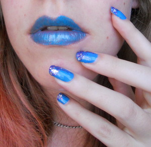 feeling blue...makeup that is 