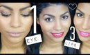 Valentine's Day Makeup | 3 Lip Options + Easy, Neutral Eye
