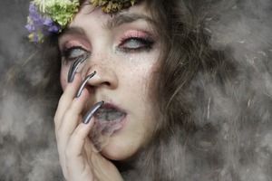 A photo of the look I did for Sloth in my Seven Deadly Sins series. 

For the tutorial: http://www.youtube.com/watch?v=EtY3KQ7mWnY&feature=youtube_gdata
