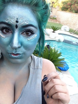 whenever I leave the water, I always feel a little blue. guess I belong at sea! @nakedzombies 