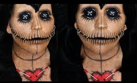 Voo Doo Doll Makeup Tutorial: Halloween Day 15