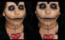 Voo Doo Doll Makeup Tutorial: Halloween Day 15