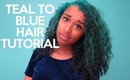 Teal to Blue Ombre Hair Tutorial | OffbeatLook