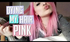 DYING MY HAIR PASTEL PINK AT HOME LIKE A PRO!