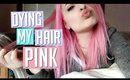 DYING MY HAIR PASTEL PINK AT HOME LIKE A PRO!
