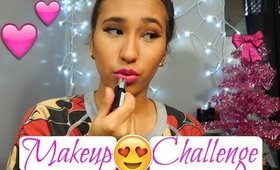 No Mirror Makeup Challenge !!