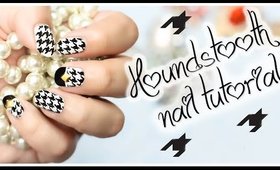 2 Easy Ways To Create Houndstooth Nails!