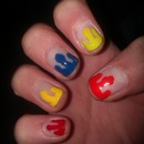 Dripping wet paint nails :)