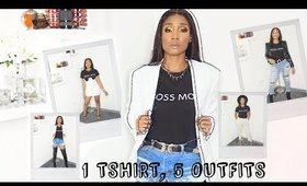 TRANSFORM 1 TSHIRT INTO 5 DIFFERENT OUTFITS | DANIELLEAMORR