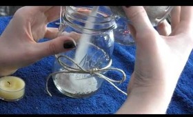 DIY Rustic Lantern Mason Jar